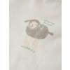 Beige t-shirt met schaapje - Sjeba egret